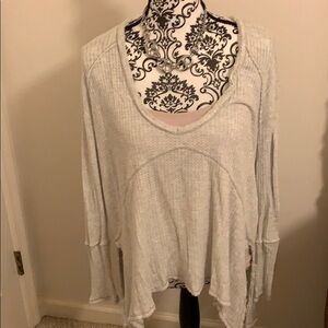 Free people cream knit top size S